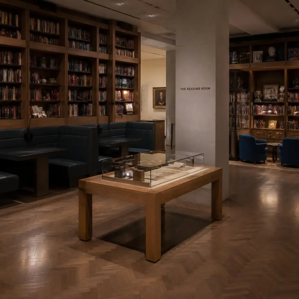The Reading Room at the Wellcome Collection London, a hybrid gallery and library with books, objects and comfortable seating