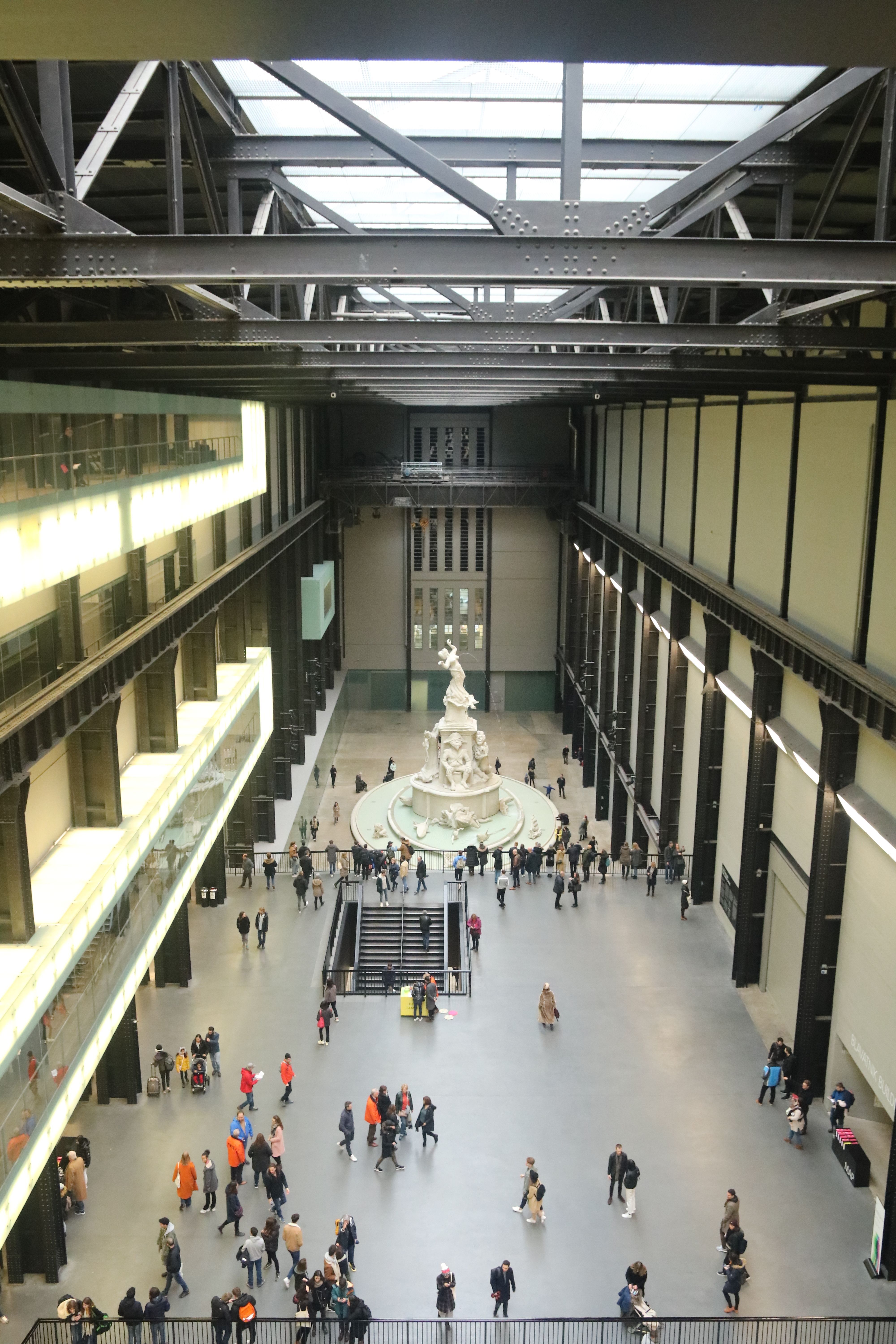 The vast Turbine Hall at Tate Modern, a leading contemporary-art cultural site in London's South Bank quarter