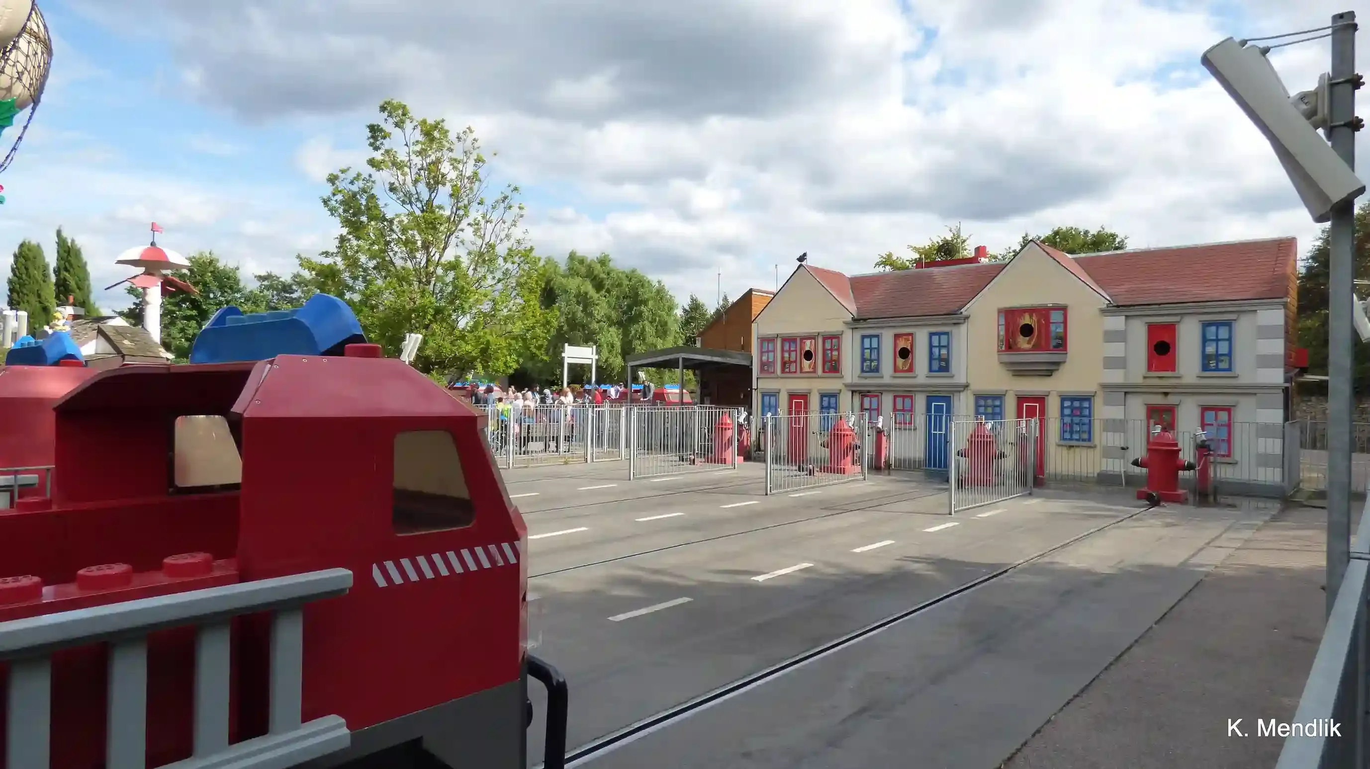 Brick-built model landmarks in the Miniland area at LEGOLAND Windsor, one of the theme parks near London