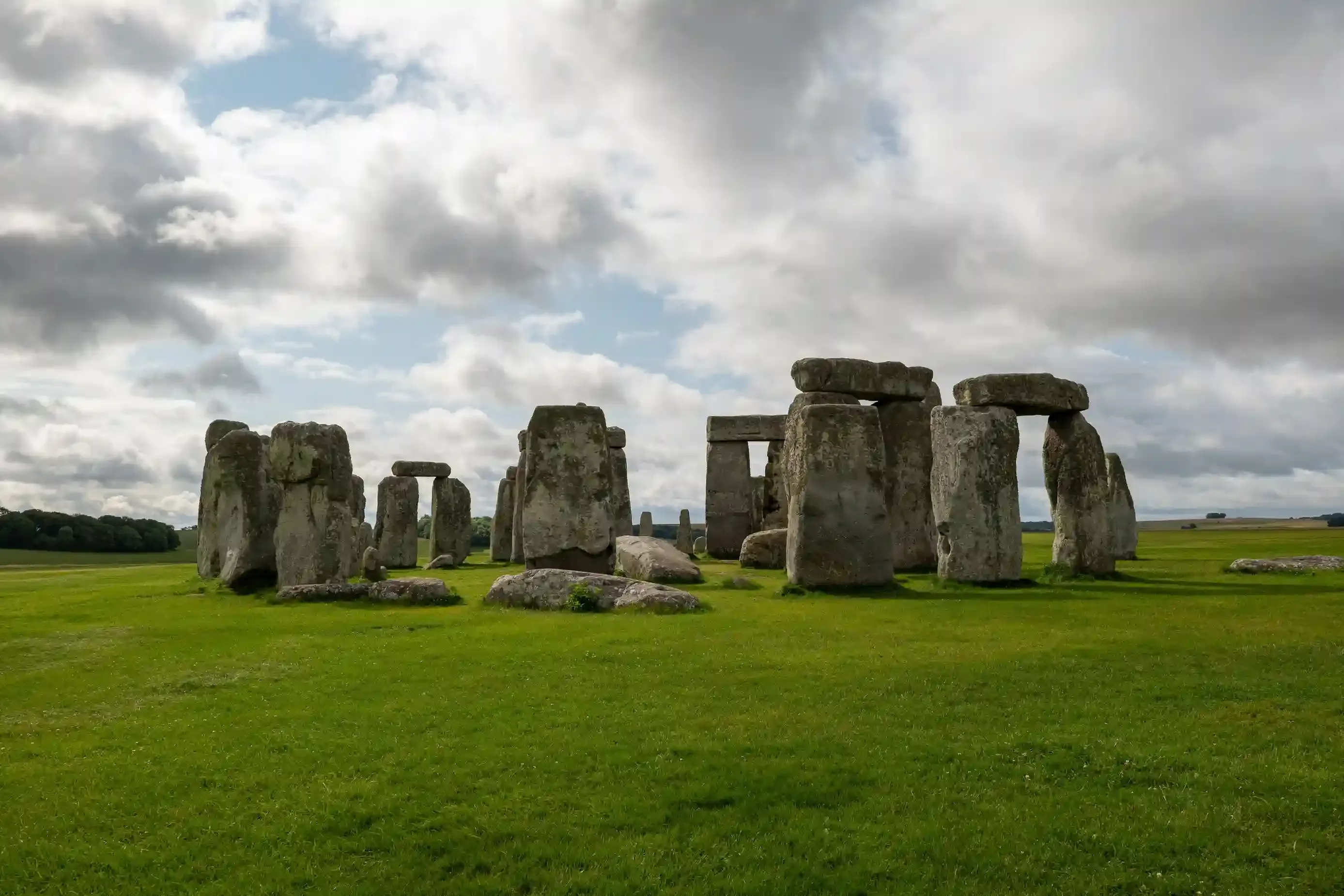 The Stonehenge stone circle on Salisbury Plain in soft light, a popular solo day trip from London