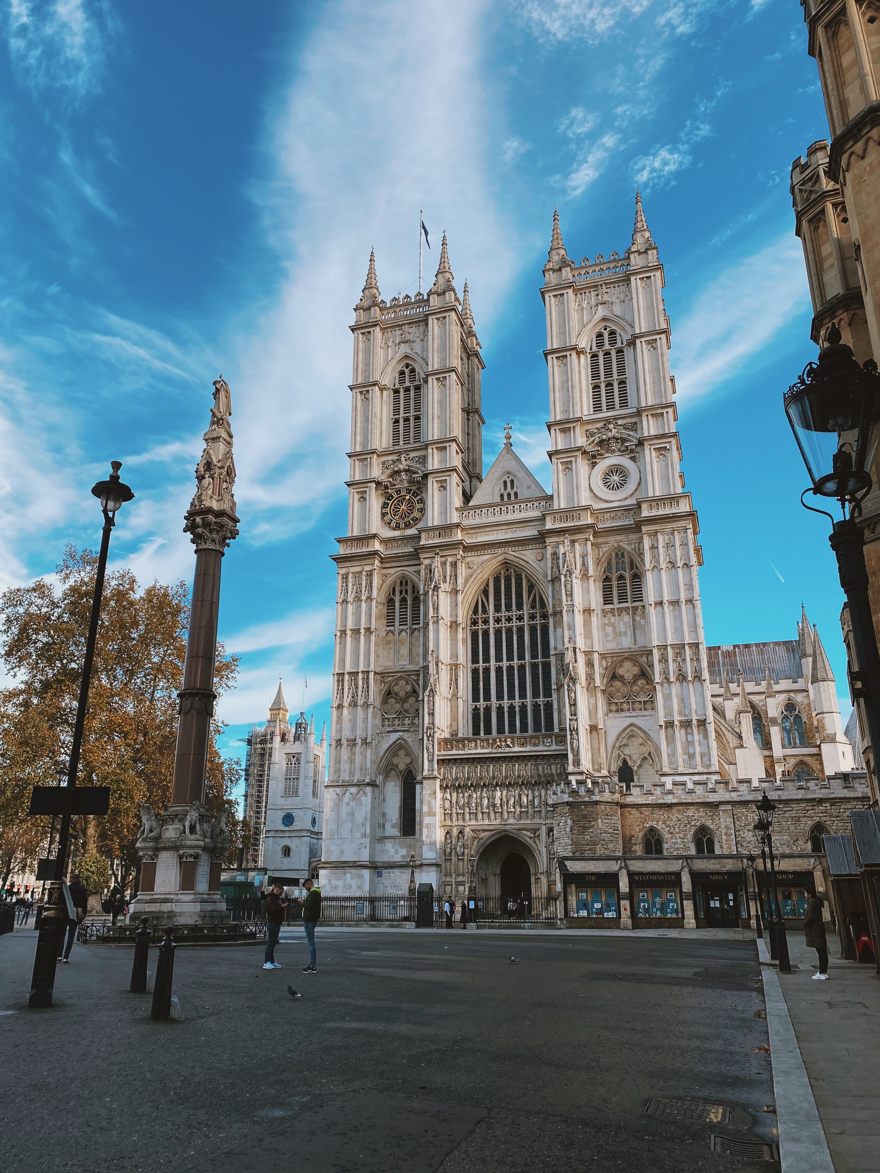 The Gothic west front of Westminster Abbey, one of the essential cultural sites in London's Westminster quarter